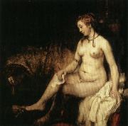 Rembrandt van rijn Bathsheba with David's Letter oil on canvas